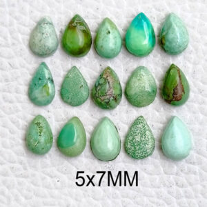 4x6mm, 5x7mm, 6x8mm, 6x9mm Tibetan Turquoise Cabochon, Pear Turquoise Stone AA+, MM Turquoise Gemstone For Jewelry Calibrated Stone