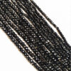 6MM Black Spinel Rondelle Beads, Spinel Faceted Beads AA+ Quality with .80MM Hole 10-12” Per Strand (Approx 80-120 Beads ) Spinel Cut Beads