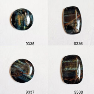 Blue Tiger Eye, Tiger Eye Cabochon, Tiger Eye Gemstone, Blue Tiger Eye Crystal, Healing Stone for Pendants, Rings Jewelry Making Stone