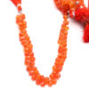 Carnelian Teardrop Faceted Beads, AAA+ Quality With 01MM Hole 8” Per Strand Carnelian Mix Size Beads, Carnelian Cut Beads For Jewelry