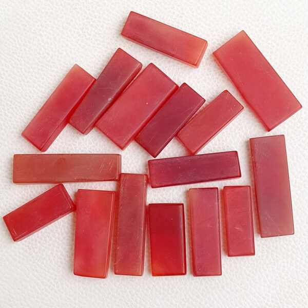 ChalcedonySlabChalcedonyOnyx Cabochon Slab, Red Polished Rough Slice, Rose Chalcedony, Onyx Crystal Slice for Necklace Jewelry
